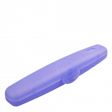 Кутия за четка за зъби лилава прозрачна