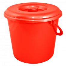 Кофа с капак универсална 18 л червена