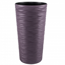Висока саксия ФЮЖЪН 27х51 см лилава