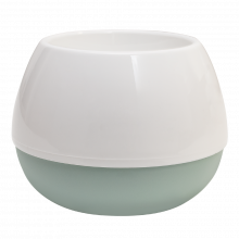 Саксия Smile d10 см бял/пелин