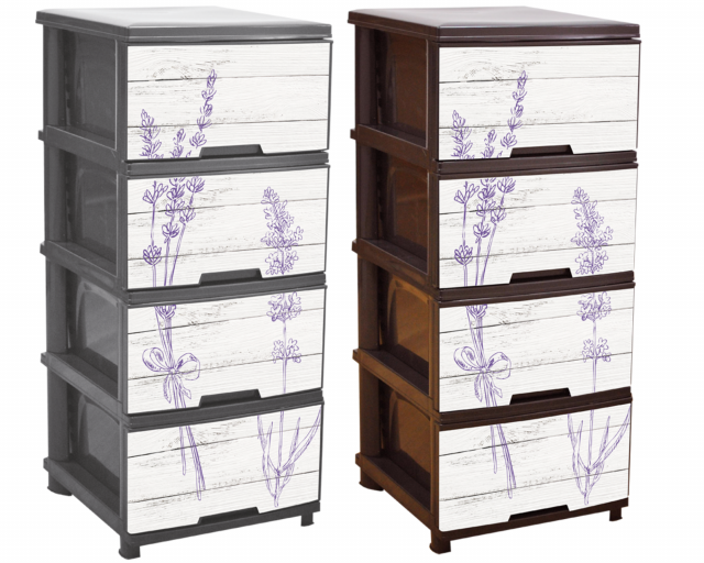 Шкаф с четири чекмеджета ЛАВАНДУЛА