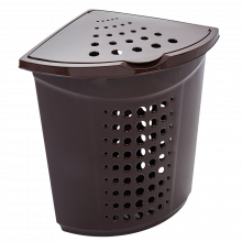 Кош за пране ъглов 45 литра т.кафяв