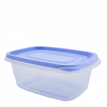 Кутия за хранителни продукти Омега 0,7л правоъгълна прозрачна - люляк