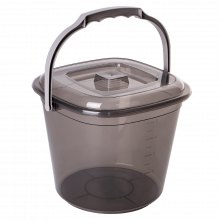 Кофа Smart с капак, 6л прозр.кафяв/какао