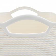 Кошница ДЖУТ бяла роза