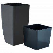 Висока саксия  КВАДРО 16,0х16,0х30,0 см гранит