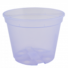 Саксия дренажна 9,0х6,5см, лилава прозрачна