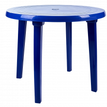 Пластмасова кръгла маса т. синя