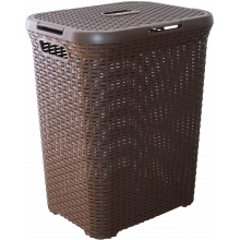 Кош за бельо РАТАН 50 л кафяв