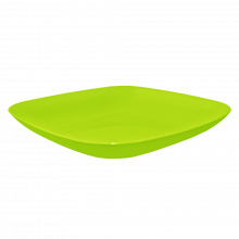 Чиния пластмасова 19,0х19,0х2,8см олива