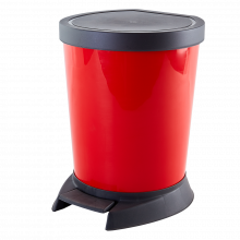 Кош за отпадъци с педал 18 л червен