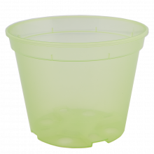 Саксия дренажна 9,0х6,5см, св.зелена прозрачна