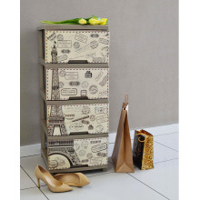 Шкаф с четири чекмеджета ПАРИЖ / крем