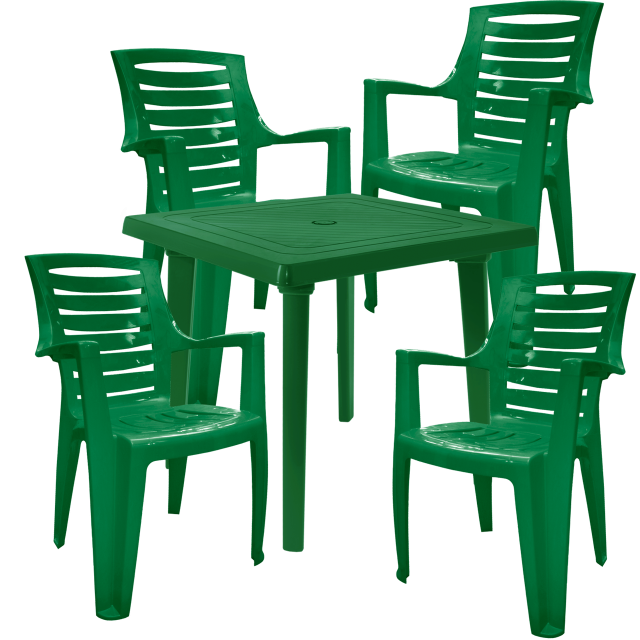 Комплект квадратна маса с четири стола РЕКС 