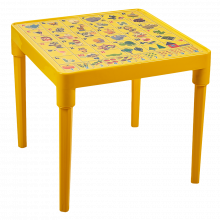 Детска маса АНГЛИЙСКА АЗБУКА жълта