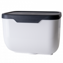 Поставка за тоалетна хартия бял/гранит