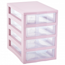 Органайзер универсален с 4 чекмеджета фрезия