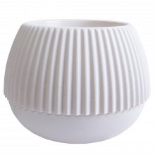 Саксия Бохо d21 см бяла роза