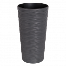 Висока саксия ФЮЖЪН d16*30см гранит