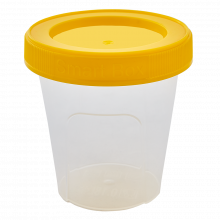 Контейнер Smart Box кръгъл 0.18 л прозрачен/жълт