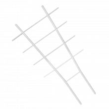 Стълбичка за цветя бяла