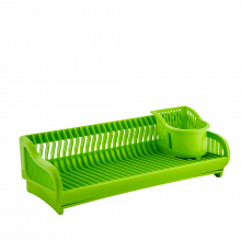 Сушилник за посуда 2 в 1 олива