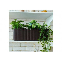 Сандъче ОГРАДКА с двойно дъно 49,0х16,5 см кафяво