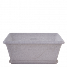 Сандъче ПЕТУНИЯ с подложка 40,6х21,8 см бял флок