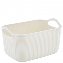 Кошница ДЖУТ М бяла роза