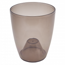 Кашпа Орхидея 12*14 см кафява прозрачна