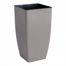 Висока саксия  КВАДРО 16,0х16,0х30,0 см какао