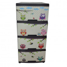 Шкаф с четири чекмеджета СОВИЧКИ / КАФЯВ