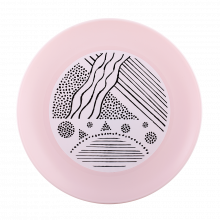 Чиния с декор d22 см РАЙЕ
светло розова