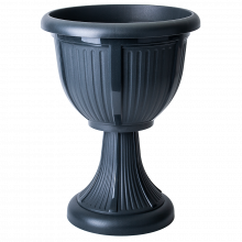 Саксия ЛЕОН с подложка 31см дълбока, гранит