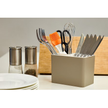 Поставка за прибори ПЛЮС какао/бяла роза