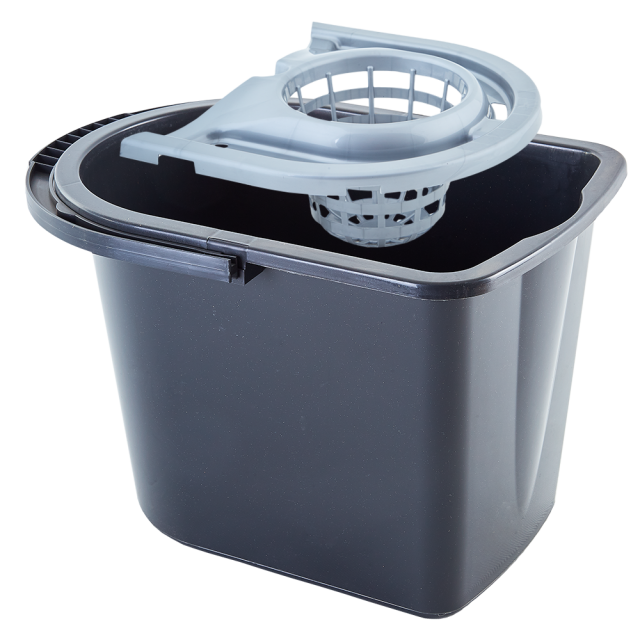 Правоъгълна кофа с цедка 14л