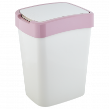 Кош Евро за отпадъци 10 л бяла роза/фрезия