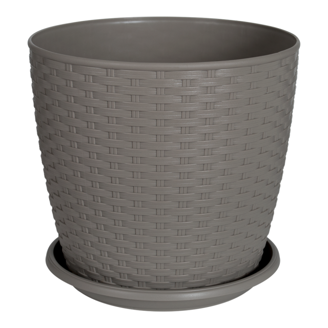 Саксия РАТАН с подложка 24х22 см