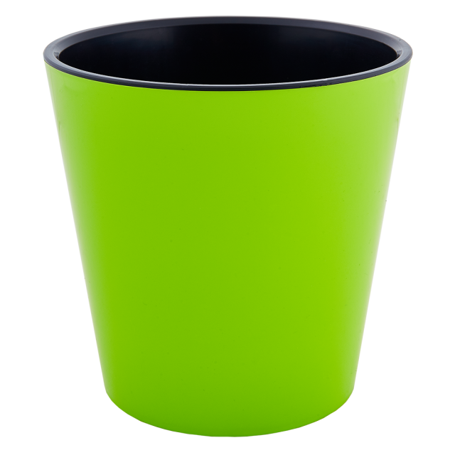 Саксия ДЕКО с двойно дъно 13,0х12,5см ДВУЦВЕТНИ