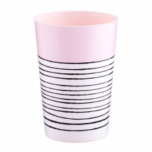 Чаша с декор РАЙЕ 0,4 л светло розова