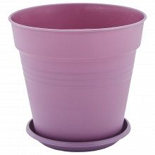 Саксия ГЛОРИЯ с подложка 11х10,2см лилава