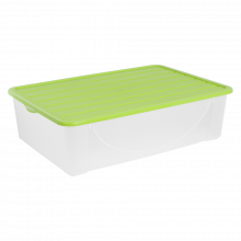 Кутия за съхранение на вещи с капак 22 л олива