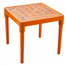 Детска маса АНГЛИЙСКА АЗБУКА оранж