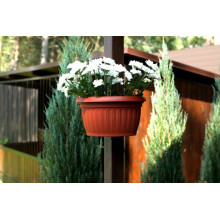 Саксия ТЕРА с крепеж за стълб 27см