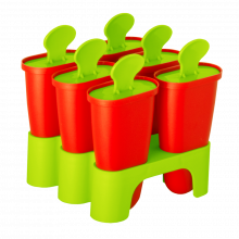 Форми за сладолед с поставка червени/олива