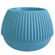 Саксия Бохо d14 см гълъб. син