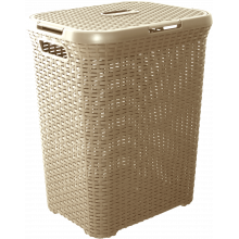 Кош за пране РАТАН 50 л кремав