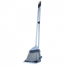 Комплект метла с лопатка ЕВРО гранит / сив