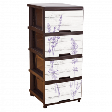 Шкаф с четири чекмеджета ЛАВАНДУЛА кафяв