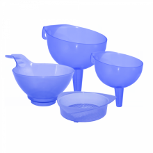 Комплект фунии 4 в 1 лилав прозрачен